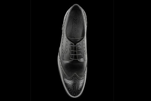 Handmade Derby Shoes Brogued & Wingtip Design